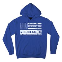 Proud Father Of A Few Dumbass Kids Usa Flag Funny Fathers Day Hoodie