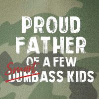 Proud Father Of A Few Smart Ass Not Dumbass Funny Legacy Tie Dye Trucker Hat