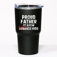Proud Father Of A Few Smart Ass Not Dumbass Funny Tumbler