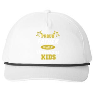 Proud Father Of Few Dumbass Family Gift To Dad Gift Snapback Five-Panel Rope Hat