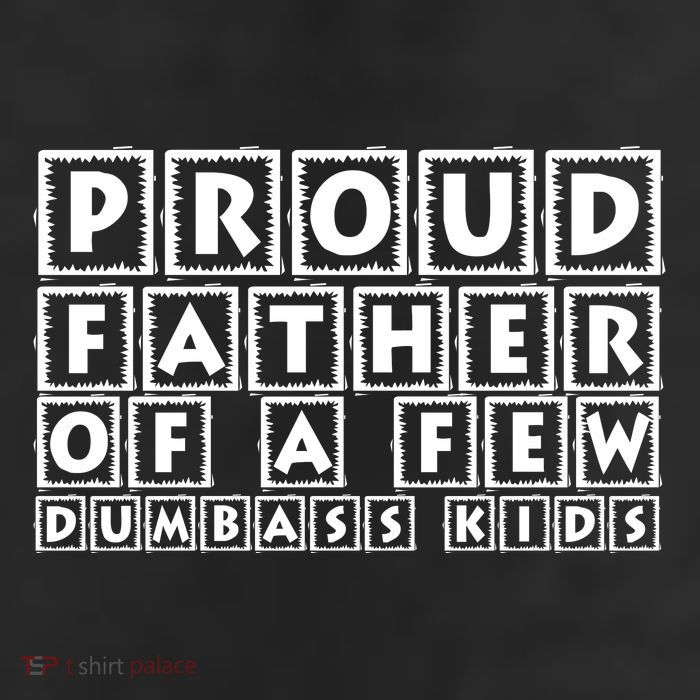 Proud Father Of A Few Dumbass Kids Funny Gift For Dad Beanie