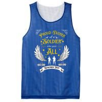 Proud Father Of A Soldier Who Gave All Memorial Father's Day Gift Mesh Reversible Basketball Jersey Tank