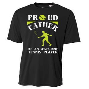 Proud Father Of An Awesome Tennis Player Cooling Performance Crew T-Shirt