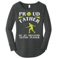 Proud Father Of An Awesome Tennis Player Women's Perfect Tri Tunic Long Sleeve Shirt