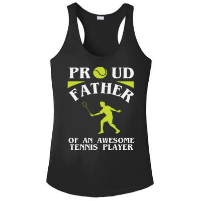 Proud Father Of An Awesome Tennis Player Ladies PosiCharge Competitor Racerback Tank