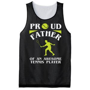 Proud Father Of An Awesome Tennis Player Mesh Reversible Basketball Jersey Tank