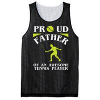 Proud Father Of An Awesome Tennis Player Mesh Reversible Basketball Jersey Tank