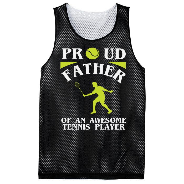 Proud Father Of An Awesome Tennis Player Mesh Reversible Basketball Jersey Tank