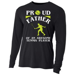 Proud Father Of An Awesome Tennis Player Cooling Performance Long Sleeve Crew