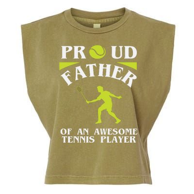 Proud Father Of An Awesome Tennis Player Garment-Dyed Women's Muscle Tee