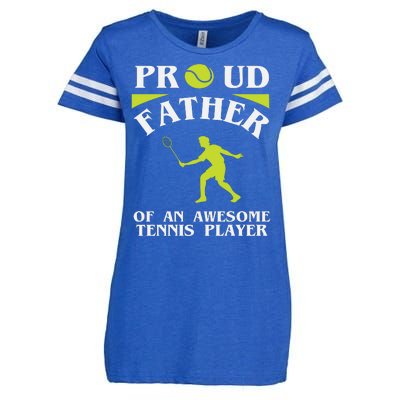 Proud Father Of An Awesome Tennis Player Enza Ladies Jersey Football T-Shirt