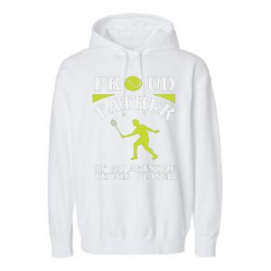 Proud Father Of An Awesome Tennis Player Garment-Dyed Fleece Hoodie