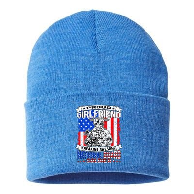 Proud Friend Of A National Guard Soldier Military Lover Meaningful Gift Sustainable Knit Beanie