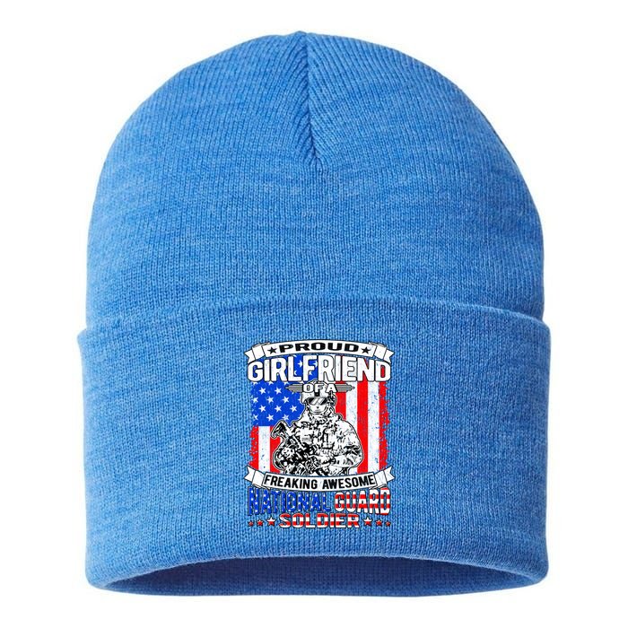 Proud Friend Of A National Guard Soldier Military Lover Meaningful Gift Sustainable Knit Beanie