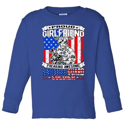 Proud Friend Of A National Guard Soldier Military Lover Meaningful Gift Toddler Long Sleeve Shirt