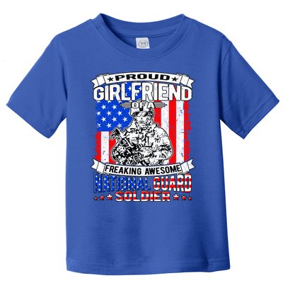 Proud Friend Of A National Guard Soldier Military Lover Meaningful Gift Toddler T-Shirt