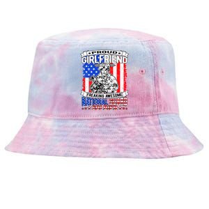 Proud Friend Of A National Guard Soldier Military Lover Meaningful Gift Tie-Dyed Bucket Hat