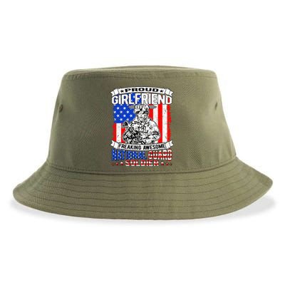 Proud Friend Of A National Guard Soldier Military Lover Meaningful Gift Sustainable Bucket Hat