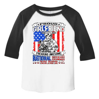 Proud Friend Of A National Guard Soldier Military Lover Meaningful Gift Toddler Fine Jersey T-Shirt