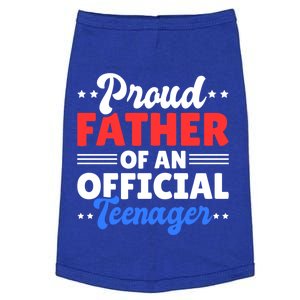 Proud Father Of A Teenager For Fathersday Gift Doggie Tank