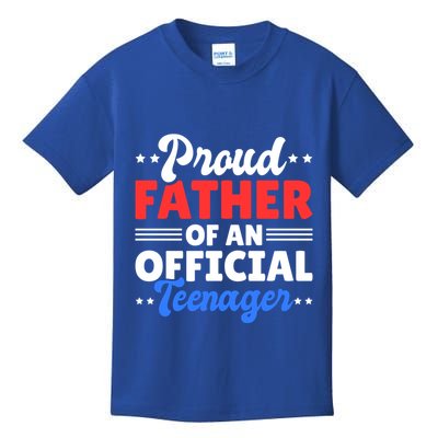 Proud Father Of A Teenager For Fathersday Gift Kids T-Shirt