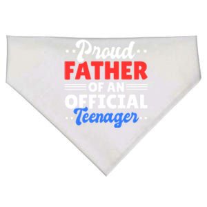 Proud Father Of A Teenager For Fathersday Gift USA-Made Doggie Bandana