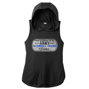 Proud Friend Of An Army National Guard U S Military Gift Ladies PosiCharge Tri-Blend Wicking Draft Hoodie Tank