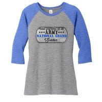 Proud Friend Of An Army National Guard U S Military Gift Women's Tri-Blend 3/4-Sleeve Raglan Shirt