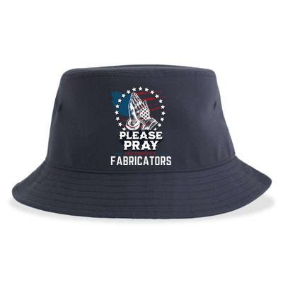 Prayers For Our Fabricators For Patriotic Apparel Collectors Sustainable Bucket Hat