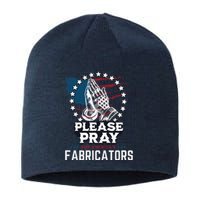 Prayers For Our Fabricators For Patriotic Apparel Collectors Sustainable Beanie