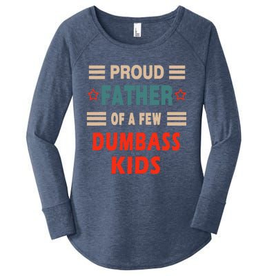 Proud Father Of A Few Dumbass Women's Perfect Tri Tunic Long Sleeve Shirt