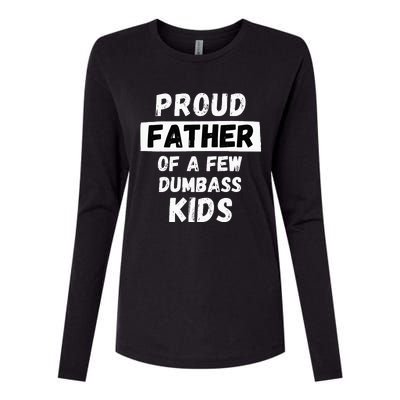 Proud Father Of A Few Funny Daddy & Dad Joke Gift Womens Cotton Relaxed Long Sleeve T-Shirt