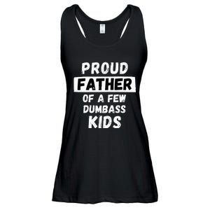 Proud Father Of A Few Funny Daddy & Dad Joke Gift Ladies Essential Flowy Tank