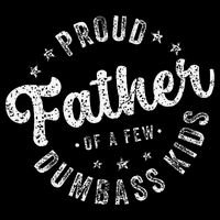 Proud Father Of A Few Dumbass Funny Fathers Day 2024 Wool Snapback Cap