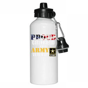 Proud Friend Of A Army Veteran American Flag Military Gift Aluminum Water Bottle