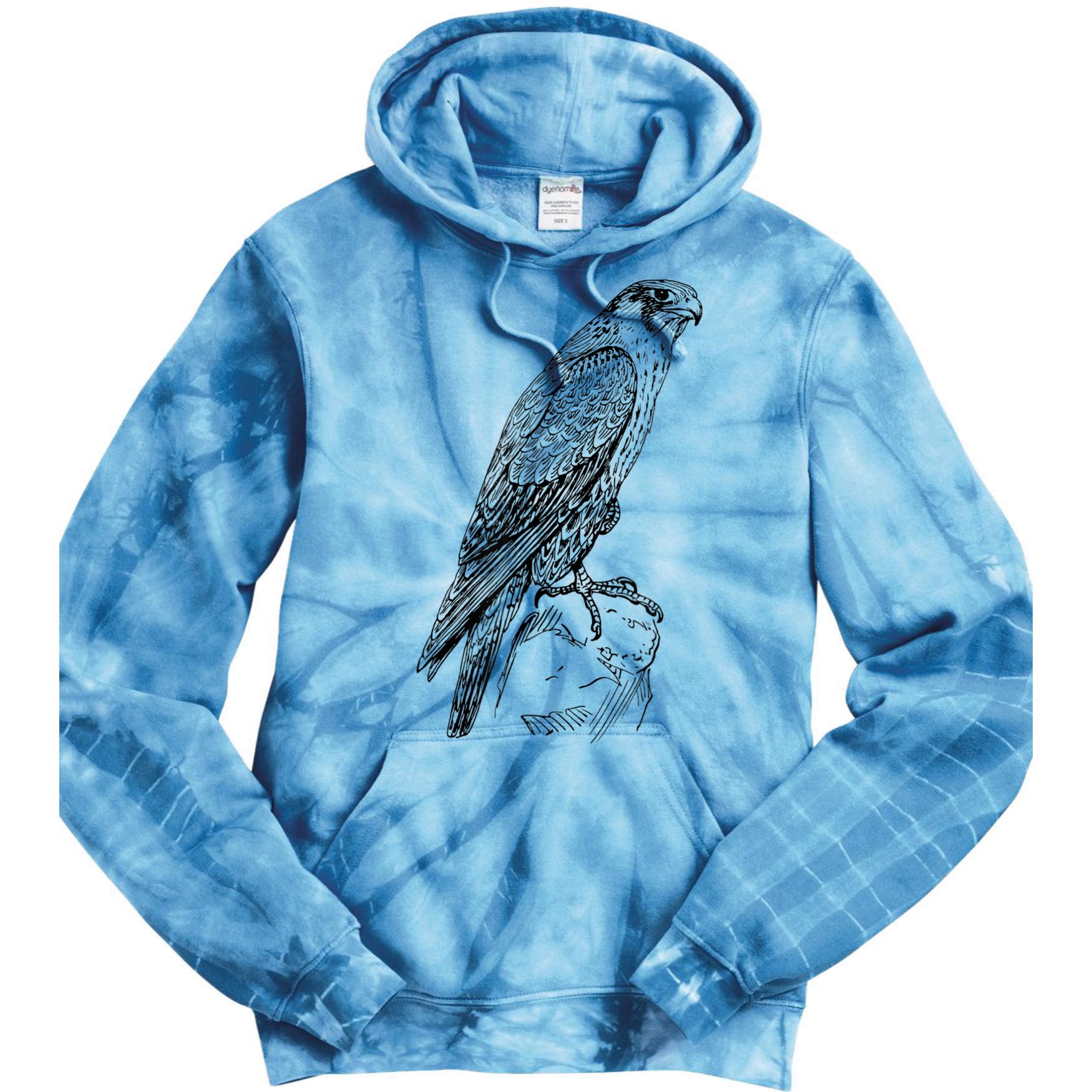 Peregrine Falcon Ornithology Falconer Bird Lover Tie Dye Hoodie
