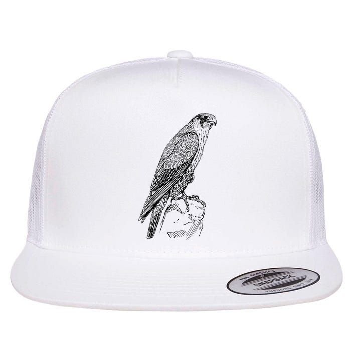 Peregrine Falcon Ornithology Falconer Bird Lover Flat Bill Trucker Hat