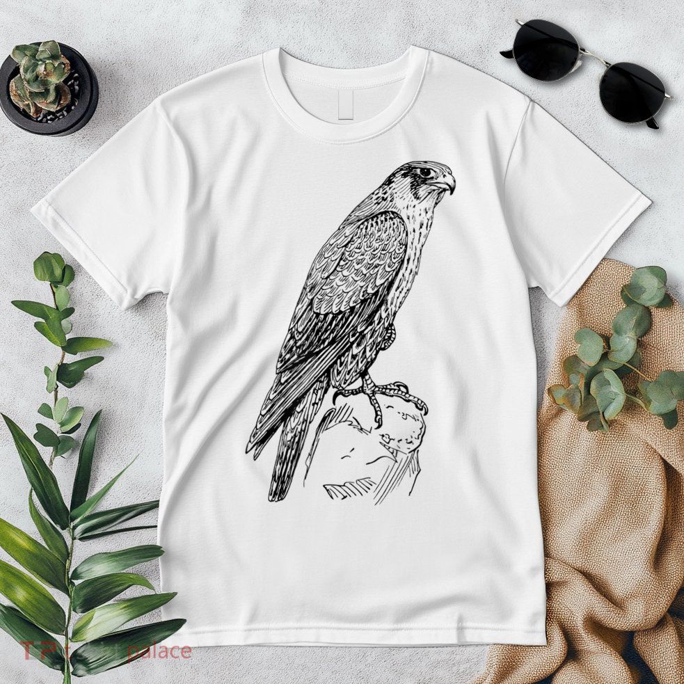 Peregrine Falcon Ornithology Falconer Bird Lover Premium T-Shirt