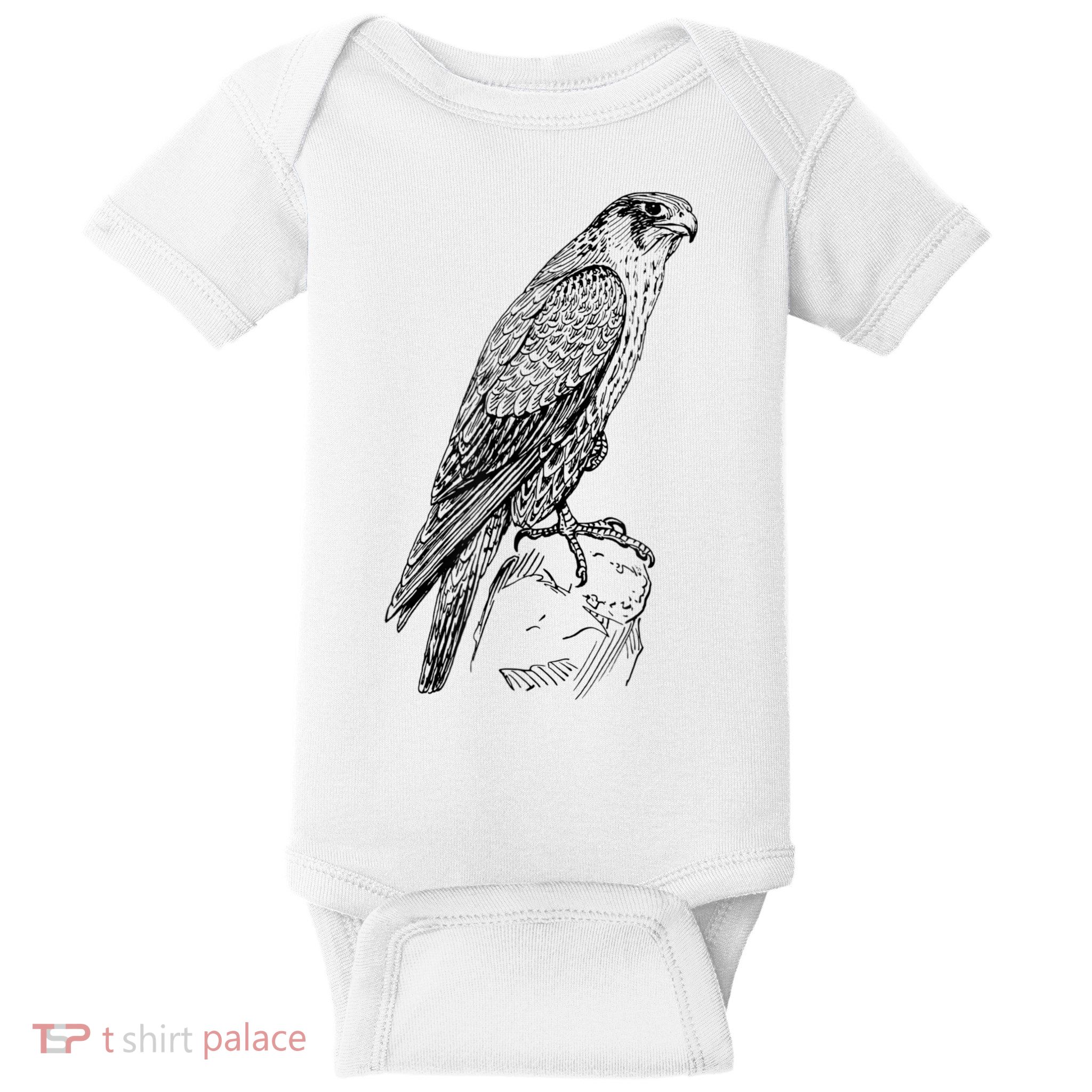 Peregrine Falcon Ornithology Falconer Bird Lover Baby Bodysuit