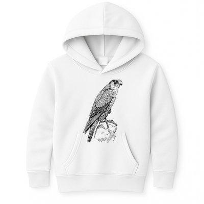 Peregrine Falcon Ornithology Falconer Bird Lover Kids Hoodie