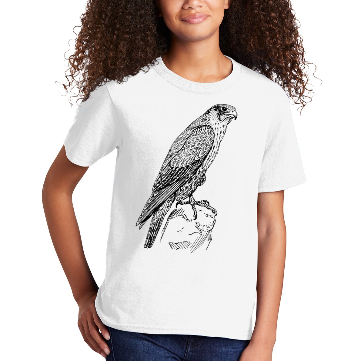 Peregrine Falcon Ornithology Falconer Bird Lover Kids T-Shirt