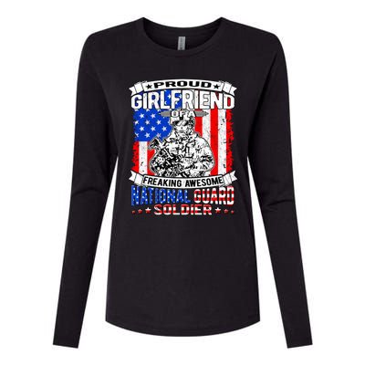 Proud Friend Of A National Guard Soldier Military Lover Gift Womens Cotton Relaxed Long Sleeve T-Shirt