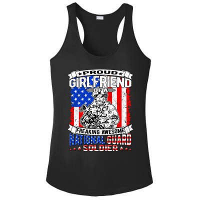 Proud Friend Of A National Guard Soldier Military Lover Gift Ladies PosiCharge Competitor Racerback Tank