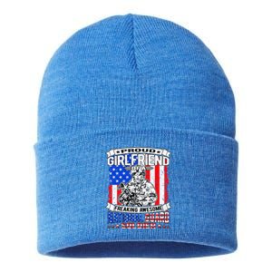 Proud Friend Of A National Guard Soldier Military Lover Gift Sustainable Knit Beanie