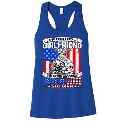 Proud Friend Of A National Guard Soldier Military Lover Gift Women's Racerback Tank