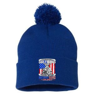 Proud Friend Of A National Guard Soldier Military Lover Gift Pom Pom 12in Knit Beanie