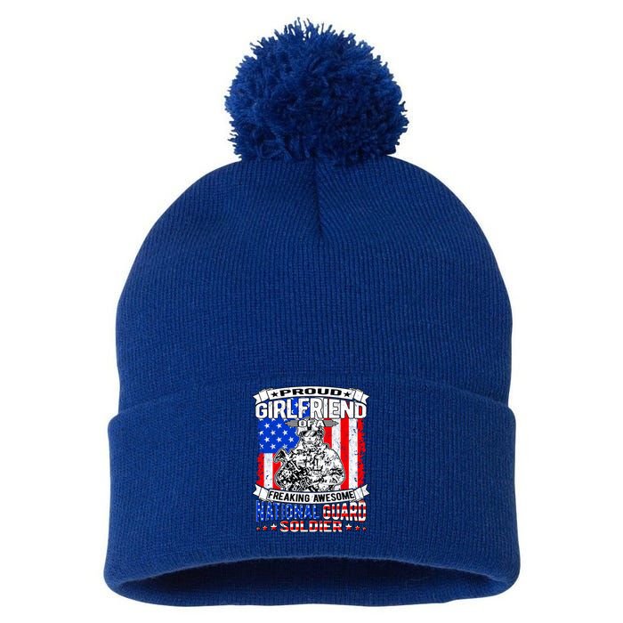 Proud Friend Of A National Guard Soldier Military Lover Gift Pom Pom 12in Knit Beanie