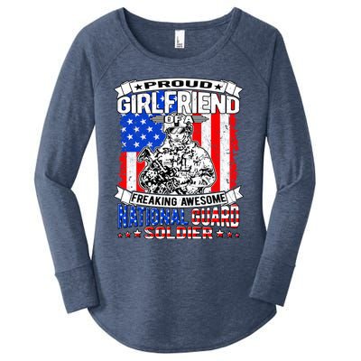 Proud Friend Of A National Guard Soldier Military Lover Gift Women's Perfect Tri Tunic Long Sleeve Shirt