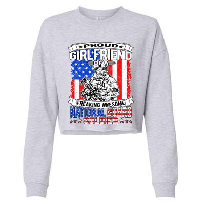 Proud Friend Of A National Guard Soldier Military Lover Gift Cropped Pullover Crew