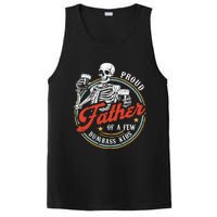 Proud Father Of A Few Dumbass Funny Dad Love Family PosiCharge Competitor Tank